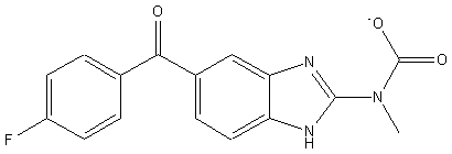 Formule développée du flubendazole