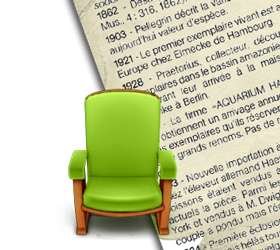 Fauteuil et journal histoire du discus